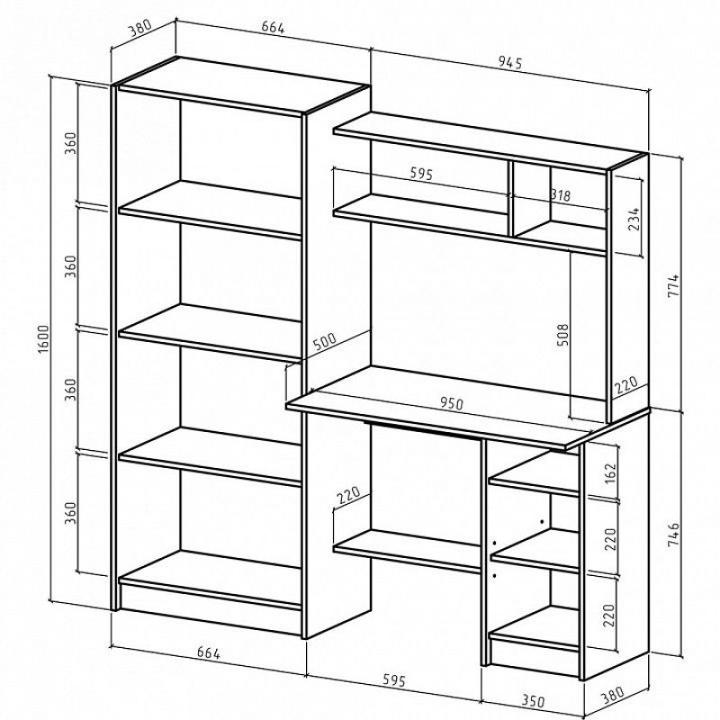 Стол компьютерный 13